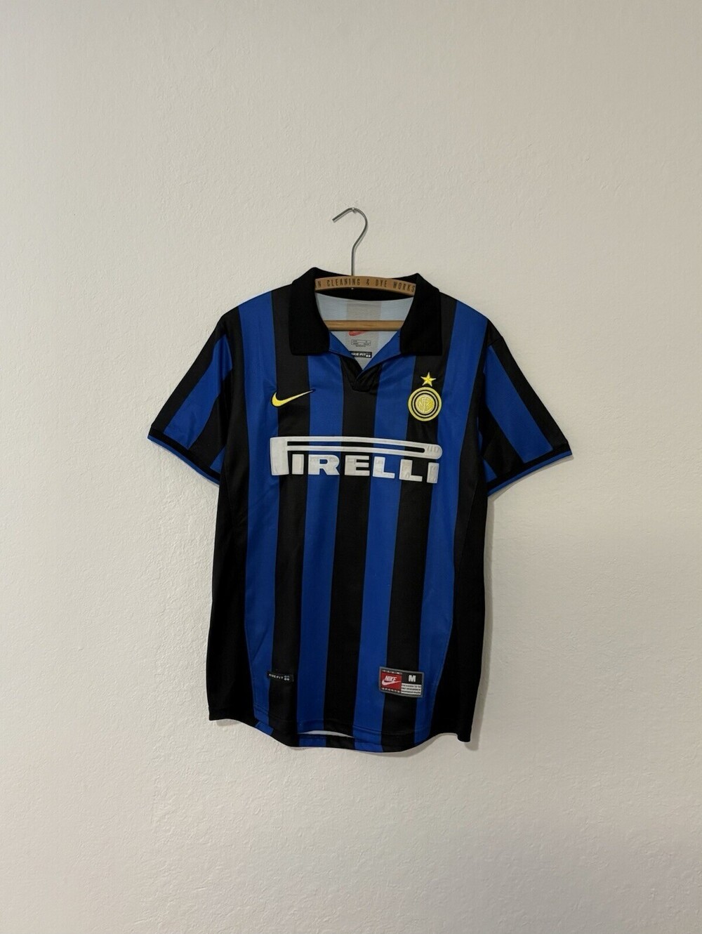 Nike Ronaldo R9 Inter Milan 2001 2002 Home Soccer Jersey Shirt Size Medium